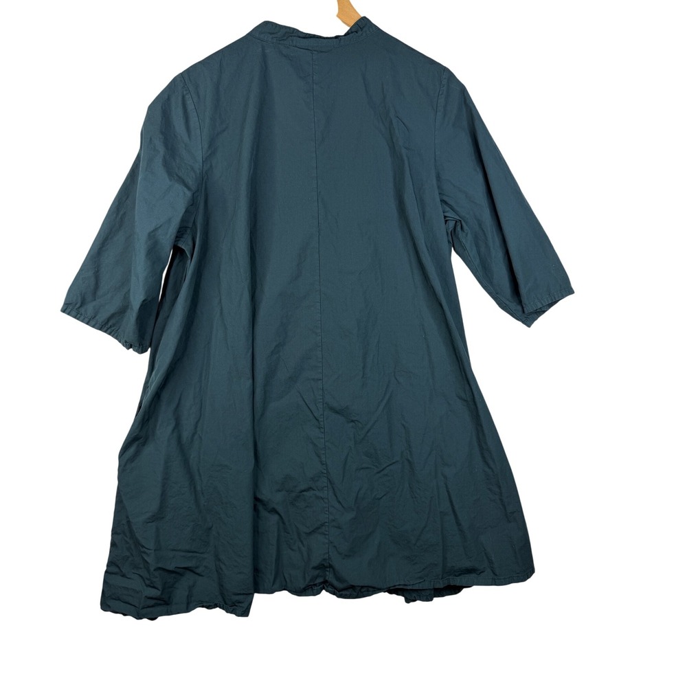 Bryn Walker Winona Mandarin Collar‎ Organic Cotton 3/4 Sleeve Tunic size Medium - Picture 7 of 9
